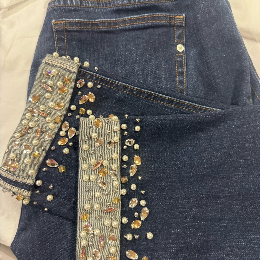 Miss me Embellished Blue Jeans